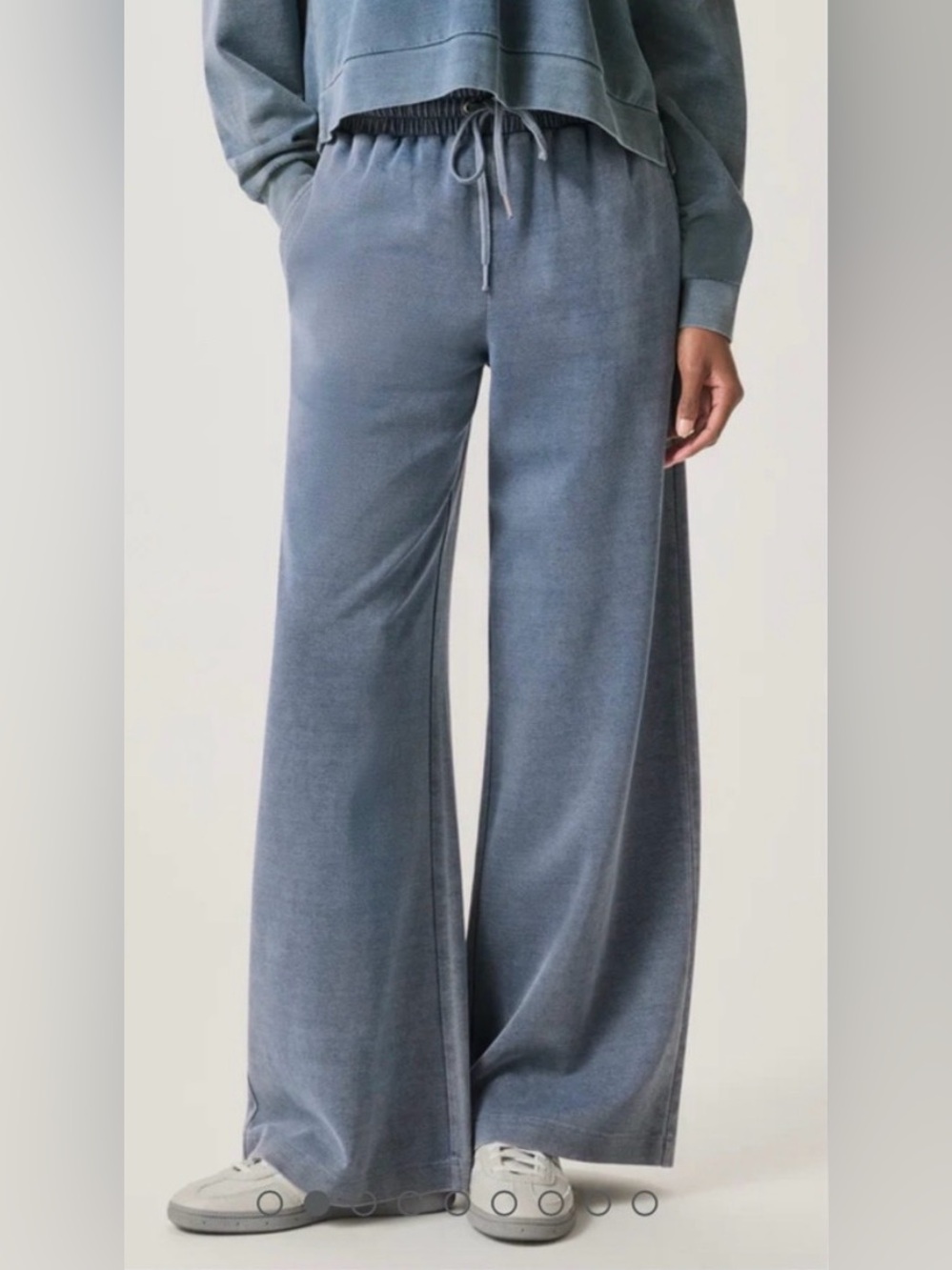 Splendid Blue Gray Wide-Leg Lounge Pants
